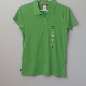 Green polo shirt women